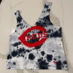 Victoria's Secret  PINK MLB Cincinnati Reds Tie-Dye Crop TankTop Women’s XS Gray Photo 1