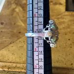 Natural Honey Opal Sterling Silver Cocktail Ring Size 7 Photo 7