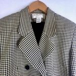 Rena Rowan for Saville Houndstooth Wool Blend Double Breasted Blazer Size 4 Photo 2