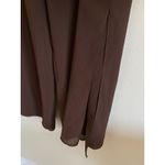 R & M Richards  Brown Pull‎ On Elastic Waist Wide Leg Slits Dress Pants Womens 16 Photo 3