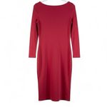 NWT Wild Fable Women's Long Sleeve Bodycon Dress Deep Red M Size M Photo 4