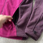 The North Face Pink and Purple Fleece Jacket Photo 2