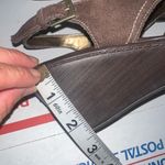 Hillard & Hanson Hillary & Hanson Womens Leah Brown Suede Open Toe Buckle Wedge Sandal US Size 6 Photo 10