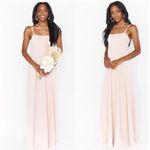 Show Me Your Mumu Madrid Gown Dusty Blush Stretch Bridal Formal Size Large NEW Photo 1