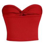 SheIn Twist Front Tube Top in Red, Size L​ Photo 1