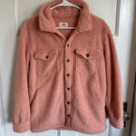 Marine layer  pink Eden Sherpa Overshirt jacket size small Photo 0