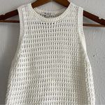 Madewell Crochet-Knit Crewneck Sweater Tank Size XS Photo 3