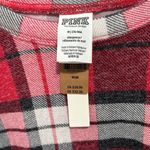 PINK - Victoria's Secret Victorias Secret Pink Cozy Jersey Sleep Shirt Top Red Plaid Size Medium NWT Photo 1