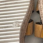 Universal Threads Universal Thread Mustard Yellow Platform Cork Strappy Buckle Sandals Sz 7 Photo 5