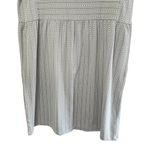 Loft  Greige & White Micro Aztec Print Casual Mini Dress Boho Chic, Large Photo 2