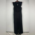 Romeo + Juliet Couture Romeo + Juliet Black Lace Sleeveless Wide Leg Jumpsuit Photo 2