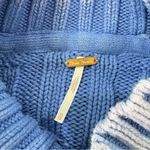 Free People Sweetheart Chunky Knit Sweater Blue Egret XS Photo 7