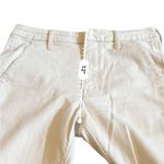 Mother Superior The Shaker Prep Fray Cropped Jeans in Act Natural Sz 27 White Photo 15