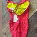 Trina Turk NWT Trellis Twist Plunge Swim Bathing Suit One-piece Swimsuit size 2 Photo 3