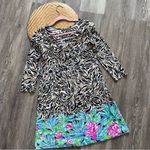 Lilly Pulitzer  Ophelia Dress Onyx Can You‎ Zee Me Engineered Dress womens XS Photo 3