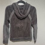 Juicy Couture  Womens Full Zip Jacket Hoodie Lightweight Silk Trim Size S Small Photo 3