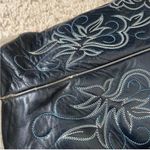 Justin Boots Justin 4522 Embroidered Silver Black Western Cowboy Boots Women’s 7.5 B Photo 4