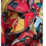 Vintage 90s Nicola purse bag print novelty short sleeve blouse size medium M Photo 3