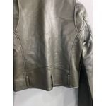 Rebecca Minkoff Olive Green Moto Jacket Size S Faux Vegan Leather Biker Coat NWT Photo 8