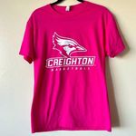 NCAA NWOT Medium Creighton Bluejays Promotion Pink Tshirt  Basketball 50% Cotton Photo 0