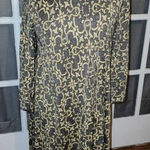 J. McLaughlin  Womens Devon Scroll Crew Neck Printed Swing Dress Medium Photo 0