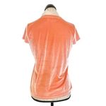 Madewell  Womens Velvet Top Soft Short Sleeve Crewneck Size Small Holiday Party Photo 2