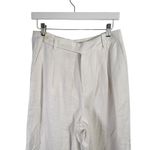 Madewell Harlow Wide Leg Pants White Linen Career Office Lagenlook Womens 6 Photo 2