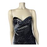 Terani Couture TERANI sweetheart strapless silk gown formal beads & jewels size 8 Photo 7
