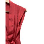 Fei 100% Silk Sleeveless Wrap Top Terracotta Size 2 Minimalist Stealth Wealth Pink Photo 9