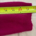 Peck & Peck  Fuchsia Pink Cashmere Knit Sweater Womens Size Large Photo 5