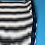 Madewell 1937 Women's Blue & White Stripe Side Zip Mini Bodycon Skirt Size S Photo 4
