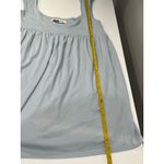 Free People Beach Baby Doll Dress Light Blue Cap Sleeve Scoop Neck Ruched XS Photo 4