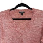 J.Crew Rust Orange Heathered Wool Linen Blend V-neck Sweater Photo 1