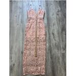 Revolve X Lumiér Lace Midi Dress Cocktail Party Sleeveless Pink Size S‎ Photo 8