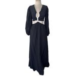 SIMKHAI Tierneigh Maxi Dress in Black Small New Womens Long Gown Photo 4