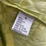 Patty Kim Quilted Lightweight Zip Up Ruffle Jacket Yellow/Green Size 8 Yellow Photo 8