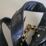 Emma Fox  crossbody bag purse leather black and gold Photo 6