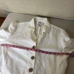 Talbots Blazer Womens 8 White Cotton Irish Linen Blend Jacket Minimalist Photo 5