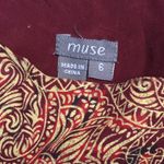 Anthropologie Muse Silk Paisley Print Pants 6 Photo 3