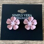 Vera Wang  Pink Flower Earrings Photo 0