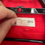 Vtg 90s Hillary Charles 100% Silk Womens Blazer 14 Corpcore Red One Button USA Photo 10