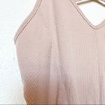 Cynthia Rowley Nude Rose Cross Back Ribbed Bodysuit Size XS Photo 4