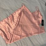 Bebe  Lace Trim Satin Slipdress Photo 4