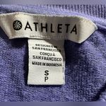 Athleta  ADONIS BLUE CREW NECK SHORT SLEEVE BLISS SWEATSHIRT TEE TOP SMALL Photo 8