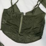 Princess Polly Olive Green Mesh Long Sleeve Top Photo 9