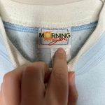 vintage Christmas crewneck sweatshirt with a cat and birds christmas XL Blue Photo 5