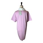 Everlane  Purple And‎ White Collared Short Sleeve The Organic Cotton Polo Dress S Photo 3