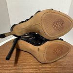 Vince Camuto  Genuine Black Leather Ladder Front Stiletto Strappy Heels NWOT-6M Photo 7