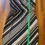 White House | Black Market  dress. Size 00 black white tan stripe sleeveles… Photo 2