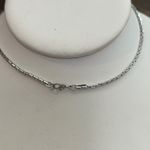 Monet Vintage  Choker Sliver Tone Statement Triangle V Shaped Photo 3